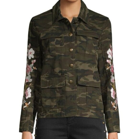 Driftwood Sundance Camouflage Floral-Embroidered Jacket Size Small - Picture 1 of 11